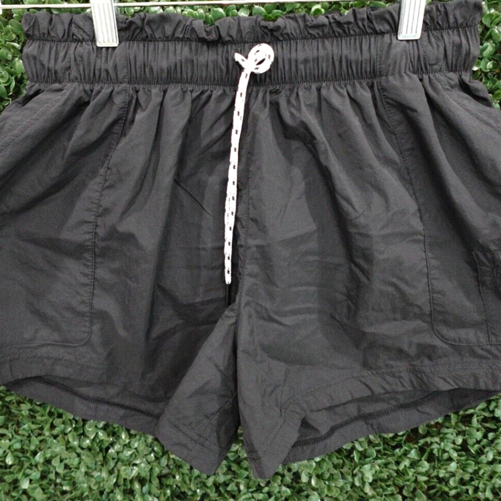Adidas women's XL windbreaker swish shorts black drawstring